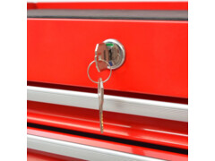 Dílenský vozík na nářadí s 1 125 nástroji ocelový červený