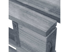 Zahradní taburet z palet dřevo šedý