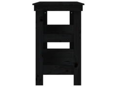  Odkládací stolek černý 110,5x50x80 cm masivní borové dřevo