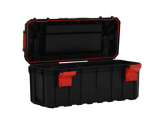  Kufr na nářadí černý a červený 65 x 28 x 31,5 cm