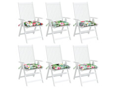  Podušky na židli 6 ks vícebarevné 40 x 40 x 7 cm textil