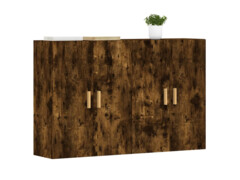  Nástěnné skříňky 2 ks kouřový dub kompozitní dřevo