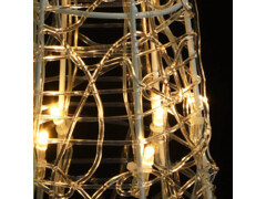 Akrylový dekorativní LED kužel teplé bílé světlo 120 cm