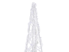 Akrylový dekorativní světelný LED kužel teplý bílý 120 cm