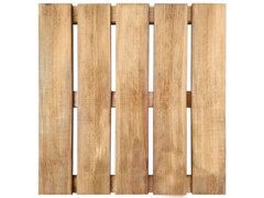 18 ks Terasové dlaždice 50 x 50 cm dřevo hnědé
