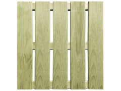 18 ks Terasové dlaždice 50 x 50 cm dřevo zelené