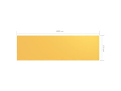 Balkónová zástěna žlutá 120 x 400 cm oxfordská látka