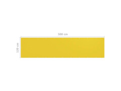 Balkonová zástěna žlutá 120 x 500 cm HDPE