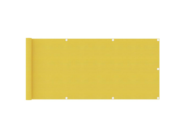 Balkonová zástěna žlutá 75 x 400 cm HDPE
