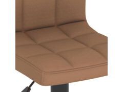 Barová židle hnědá textil