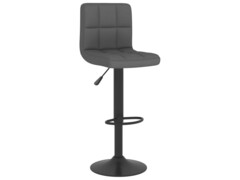 Barové židle 2 ks tmavě šedé textil