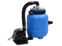 Bazénové filtrační čerpadlo černé a modré 4 m³/h