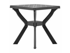 Bistro stolek antracitový 70 x 70 x 72 cm plast