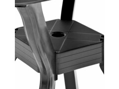 Bistro stolek antracitový 70 x 70 x 72 cm plast