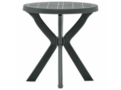 Bistro stolek antracitový Ø 70 cm plast