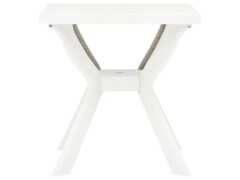 Bistro stolek bílý 70 x 70 x 72 cm plast