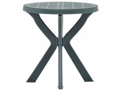Bistro stolek zelený Ø 70 cm plast