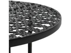 Bistro stůl černý 40 x 70 cm kov