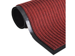 Červená PVC rohožka 90 x 120 cm