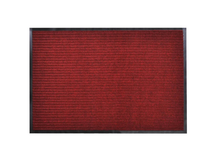 Červená PVC rohožka 90 x 150 cm