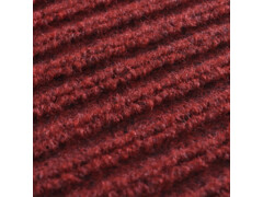 Červená PVC rohožka 90 x 60 cm