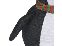 Dekorativní vánoční tučňák s LED luxusní tkanina 90 cm