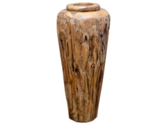 Dekorativní váza 40 x 100 cm masivní teakové dřevo