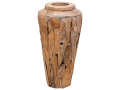 Dekorativní váza 40 x 60 cm masivní teakové dřevo