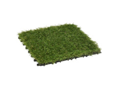 Dlaždice s umělou trávou 11 ks zelené 30 x 30 cm