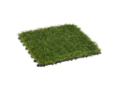 Dlaždice s umělou trávou 22 ks zelené 30 x 30 cm