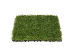 Dlaždice s umělou trávou 22 ks zelené 30 x 30 cm