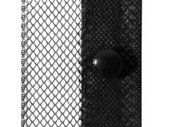 Dveřní závěsy proti hmyzu 2 ks s magnety černé 200 x 80 cm