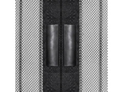 Dveřní závěsy proti hmyzu 2 ks s magnety černé 210 x 90 cm