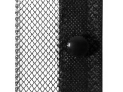 Dveřní závěsy proti hmyzu 2 ks s magnety černé 220 x 130 cm