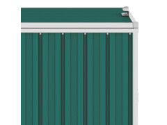 Dvojitý přístřešek na popelnice zelený 143 x 81 x 121 cm ocel