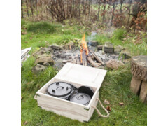 Esschert Design 7dílná sada nádobí pro vaření na ohni černá FF240