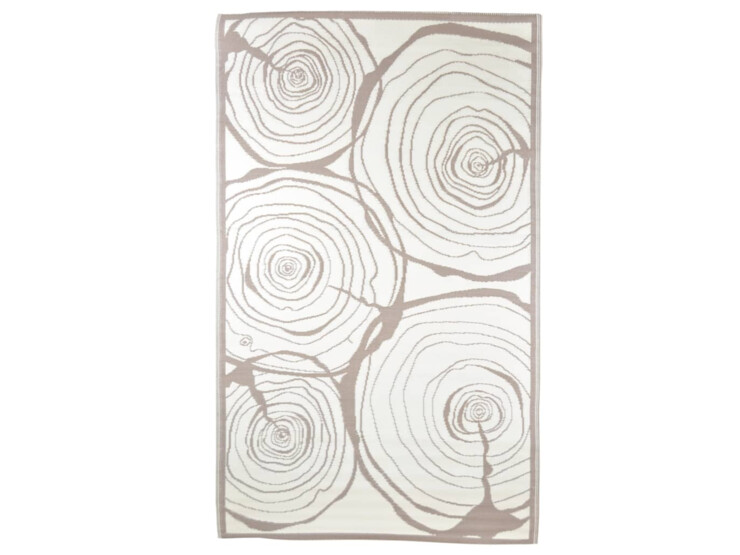 Esschert Design Venkovní koberec 240 x 150 cm letokruhy