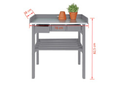 Esschert Design Zahradní pracovní stůl šedý CF29G