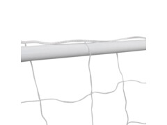 Fotbalové branky 2 ks se sítí 182 x 61 x 122 cm ocelové bílé