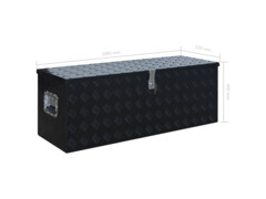 Hliníkový box 1085 x 370 x 400 mm černý