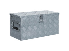 Hliníkový box 61,5 x 26,5 x 30 cm stříbrný