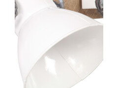 Industriální nástěnné svítidlo bílé 65 x 25 cm E27