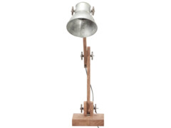Industriální stolní lampa stříbrná kulatá 58 x 18 x 90 cm E27