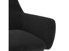 Jídelní židle 2 ks černé samet