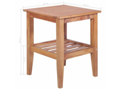 Konferenční stolek 40 x 40 x 50 cm čtvercový masivní teak