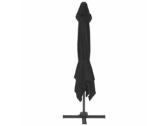Konzolový slunečník s hliníkovou tyčí 3 x 3 m černý