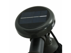 Konzolový slunečník s LED světly ocelová tyč 300 cm černý