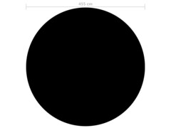 Kryt na bazén černý 455 cm PE