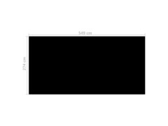 Kryt na bazén černý 549 x 274 cm PE