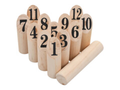 Kubb s čísly herní set dřevěný